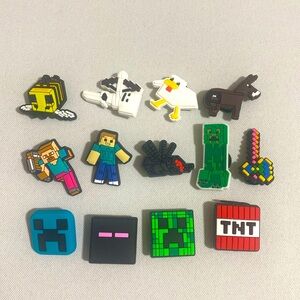 Lot of 13--Minecraft Charms for CROCS